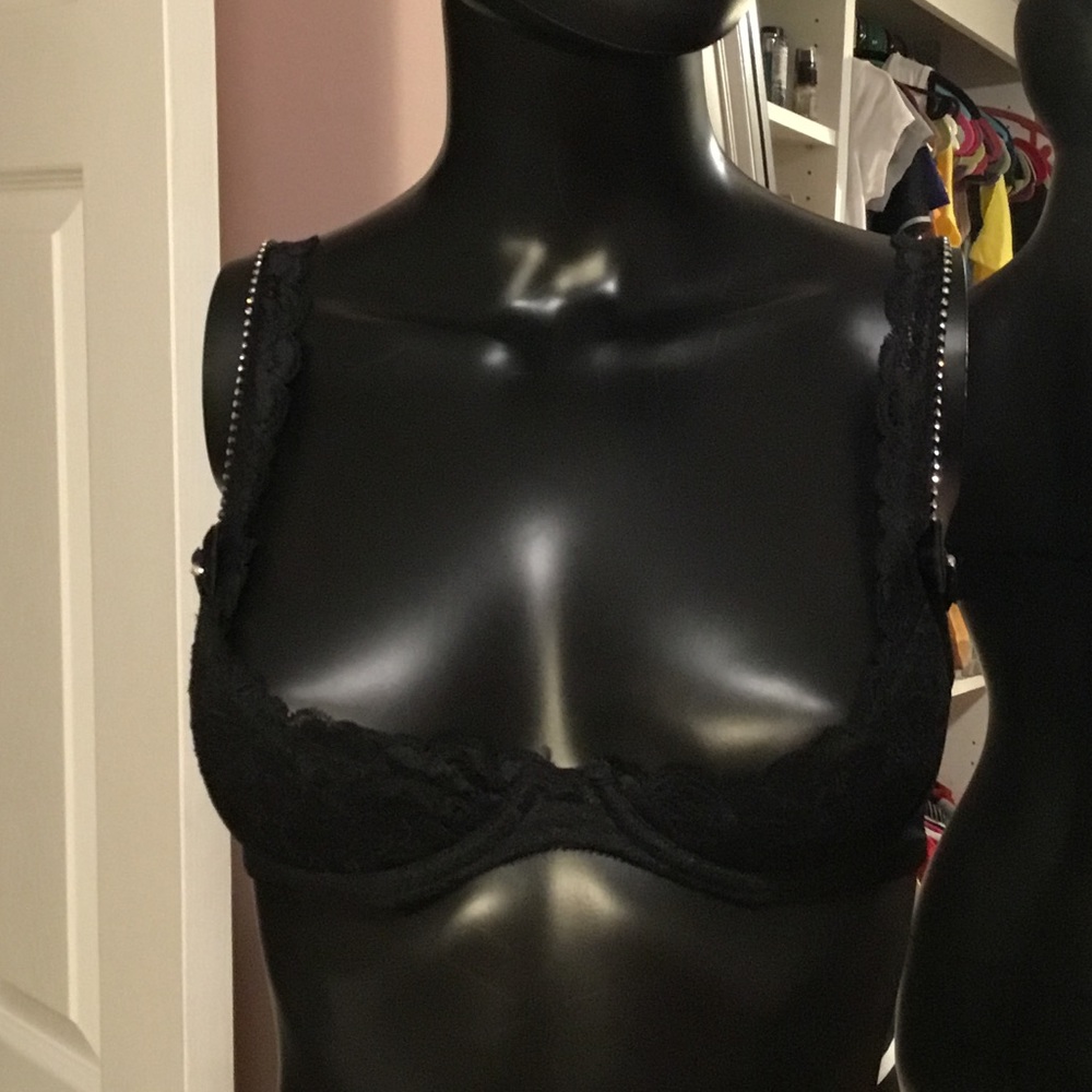 Black balconette bra size 32